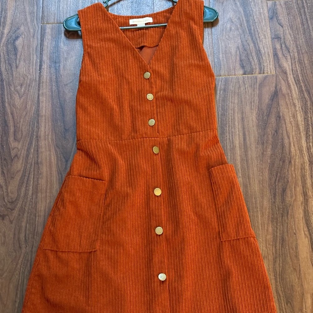 Monteau Rust Corduroy Dress